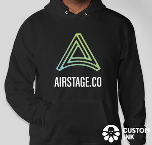 Airstage Черный худи-свитер