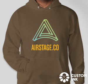 Коричневый свитер-худи Airstage
