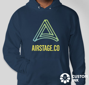 Airstage Темно-синий Худи-свитер