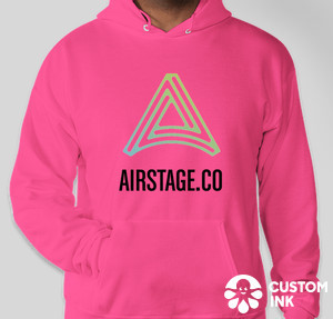 Suéter Airstage Pink com capuz