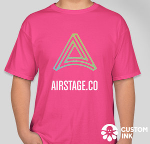 Airstage Розовая футболка