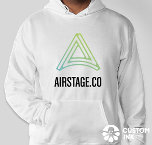 Airstage White Hoodie-sweater